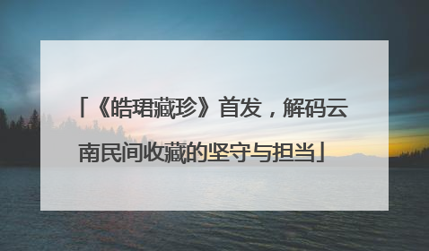 《皓珺藏珍》首发，解码云南民间收藏的坚守与担当
