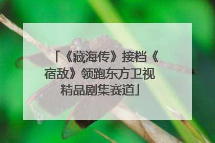 《藏海传》接档《宿敌》领跑东方卫视精品剧集赛道