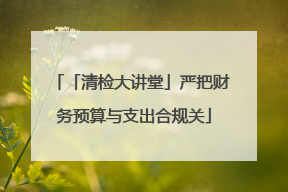 「清检大讲堂」严把财务预算与支出合规关