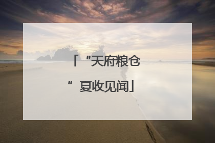 “天府粮仓”夏收见闻