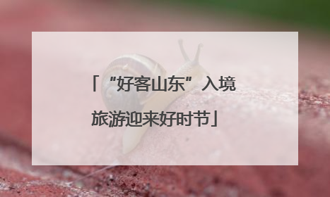 “好客山东”入境旅游迎来好时节