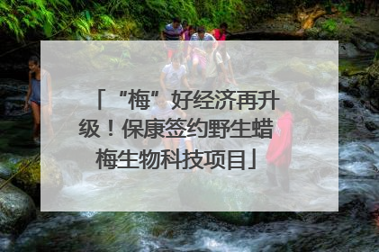 “梅”好经济再升级！保康签约野生蜡梅生物科技项目