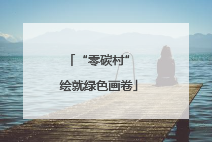 “零碳村” 绘就绿色画卷
