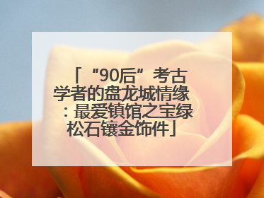 “90后”考古学者的盘龙城情缘：最爱镇馆之宝绿松石镶金饰件