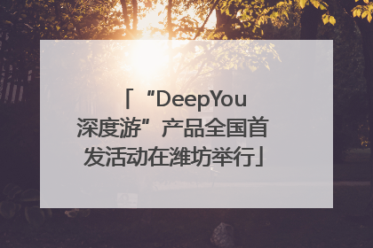 “DeepYou深度游”产品全国首发活动在潍坊举行