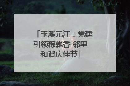 玉溪元江：党建引领粽飘香 邻里和谐庆佳节