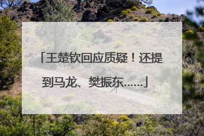 王楚钦回应质疑！还提到马龙、樊振东……