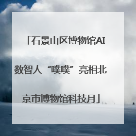 石景山区博物馆AI数智人“噗噗”亮相北京市博物馆科技月