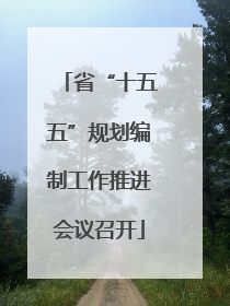 省“十五五”规划编制工作推进会议召开