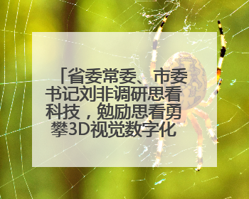 省委常委、市委书记刘非调研思看科技，勉励思看勇攀3D视觉数字化科技高峰