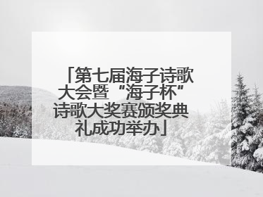 第七届海子诗歌大会暨“海子杯”诗歌大奖赛颁奖典礼成功举办
