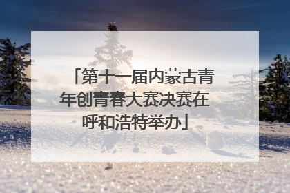 第十一届内蒙古青年创青春大赛决赛在呼和浩特举办