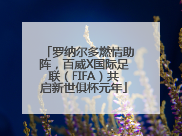 罗纳尔多燃情助阵，百威X国际足联（FIFA）共启新世俱杯元年