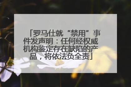 罗马仕就“禁用”事件发声明：任何经权威机构鉴定存在缺陷的产品，将依法负全责
