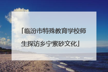 临汾市特殊教育学校师生探访乡宁紫砂文化