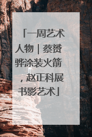 一周艺术人物｜蔡赟骅涂装火箭，赵正科展书影艺术