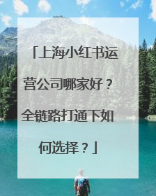 上海小红书运营公司哪家好？全链路打通下如何选择？