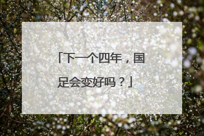 下一个四年，国足会变好吗？