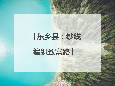 东乡县：纱线编织致富路
