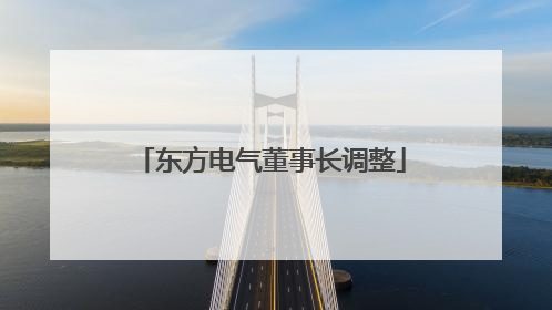 东方电气董事长调整