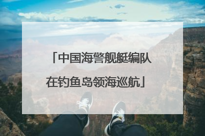 中国海警舰艇编队在钓鱼岛领海巡航