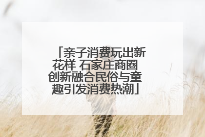 亲子消费玩出新花样 石家庄商圈创新融合民俗与童趣引发消费热潮