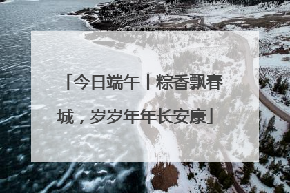 今日端午丨粽香飘春城，岁岁年年长安康