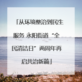 从环境整治到民生服务 永阳街道“全民清洁日”两周年再启共治新篇
