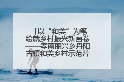 以“和美”为笔 绘就乡村振兴新画卷——孝南朋兴乡丹阳古镇和美乡村示范片区建设综述