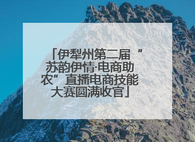 伊犁州第二届“苏韵伊情·电商助农”直播电商技能大赛圆满收官