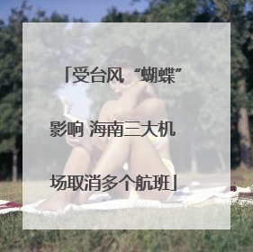 受台风“蝴蝶”影响 海南三大机场取消多个航班