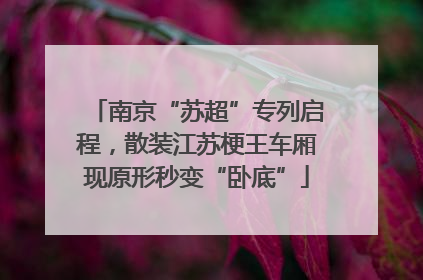 南京“苏超”专列启程，散装江苏梗王车厢现原形秒变“卧底”