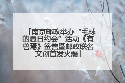 南京邮政举办“毛球的夏日约会”活动《有兽焉》签售暨邮政联名文创首发火爆