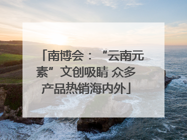 南博会：“云南元素”文创吸睛 众多产品热销海内外