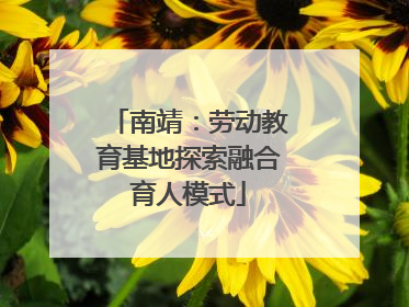 南靖：劳动教育基地探索融合育人模式