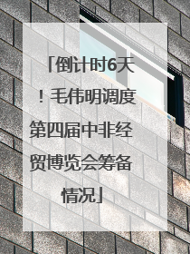 倒计时6天！毛伟明调度第四届中非经贸博览会筹备情况