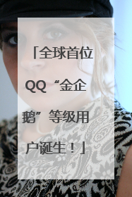 全球首位QQ“金企鹅”等级用户诞生！