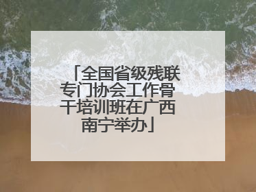 全国省级残联专门协会工作骨干培训班在广西南宁举办