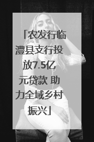 农发行临澧县支行投放7.5亿元贷款 助力全域乡村振兴