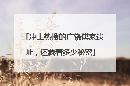 冲上热搜的广饶傅家遗址，还藏着多少秘密
