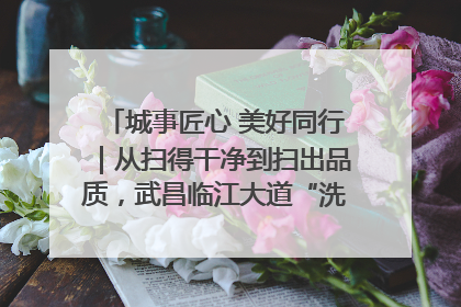 城事匠心 美好同行｜从扫得干净到扫出品质，武昌临江大道“洗”出洁净样板路