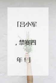 吕小军，禁赛四年！