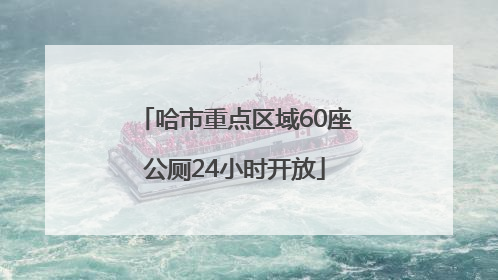 哈市重点区域60座公厕24小时开放