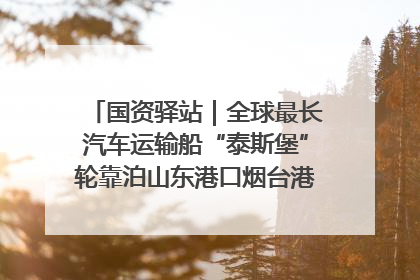 国资驿站｜全球最长汽车运输船“泰斯堡”轮靠泊山东港口烟台港；渤海最大油气平台完成浮托安装