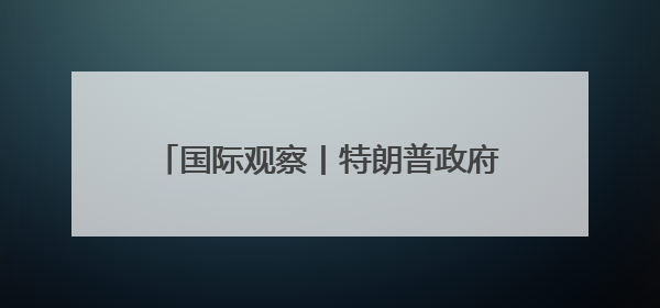 国际观察丨特朗普政府接受豪华赠机引发争议