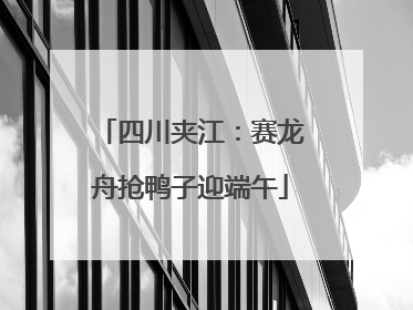四川夹江：赛龙舟抢鸭子迎端午
