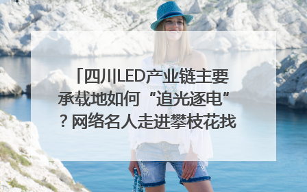四川LED产业链主要承载地如何“追光逐电”？网络名人走进攀枝花找答案｜网络名人四川行