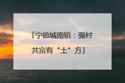 宁德城南镇：强村共富有“土”方