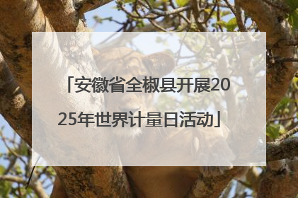 安徽省全椒县开展2025年世界计量日活动