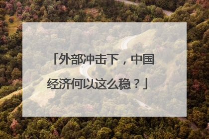 外部冲击下，中国经济何以这么稳？